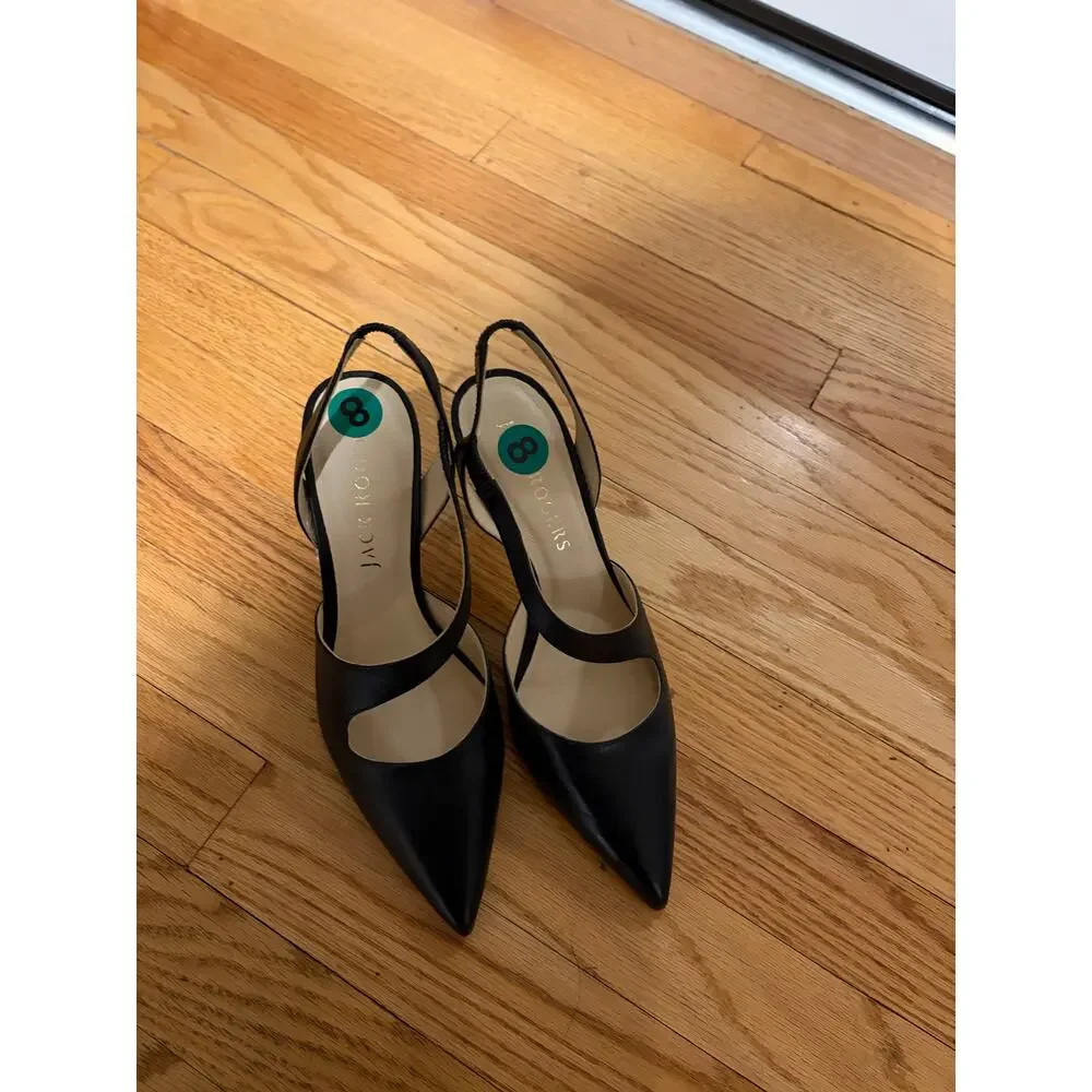 Jack Rogers black Ansley heels size 8 new